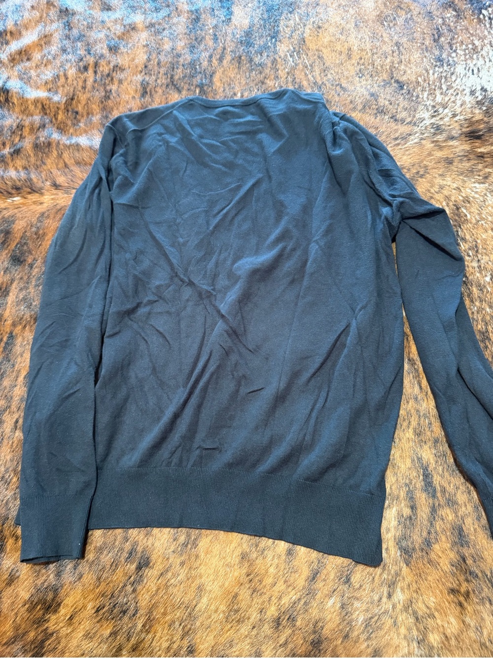 Peter Millar Crown Soft Sweater Men’s M Black Crew Neck Merino Cotton Silk Golf - Picture 2 of 7